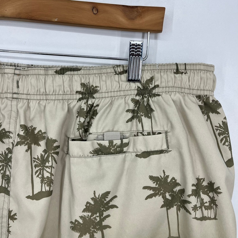 Croft & Barrow Mens XXL Swim Trunks Palm Tree Tropical Ombre Green Board Shorts - Picture 11 of 12